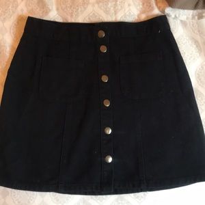 Urban outfitters BDG button up navy blue skirt